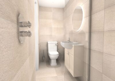 Bathroom installation 3d renders
